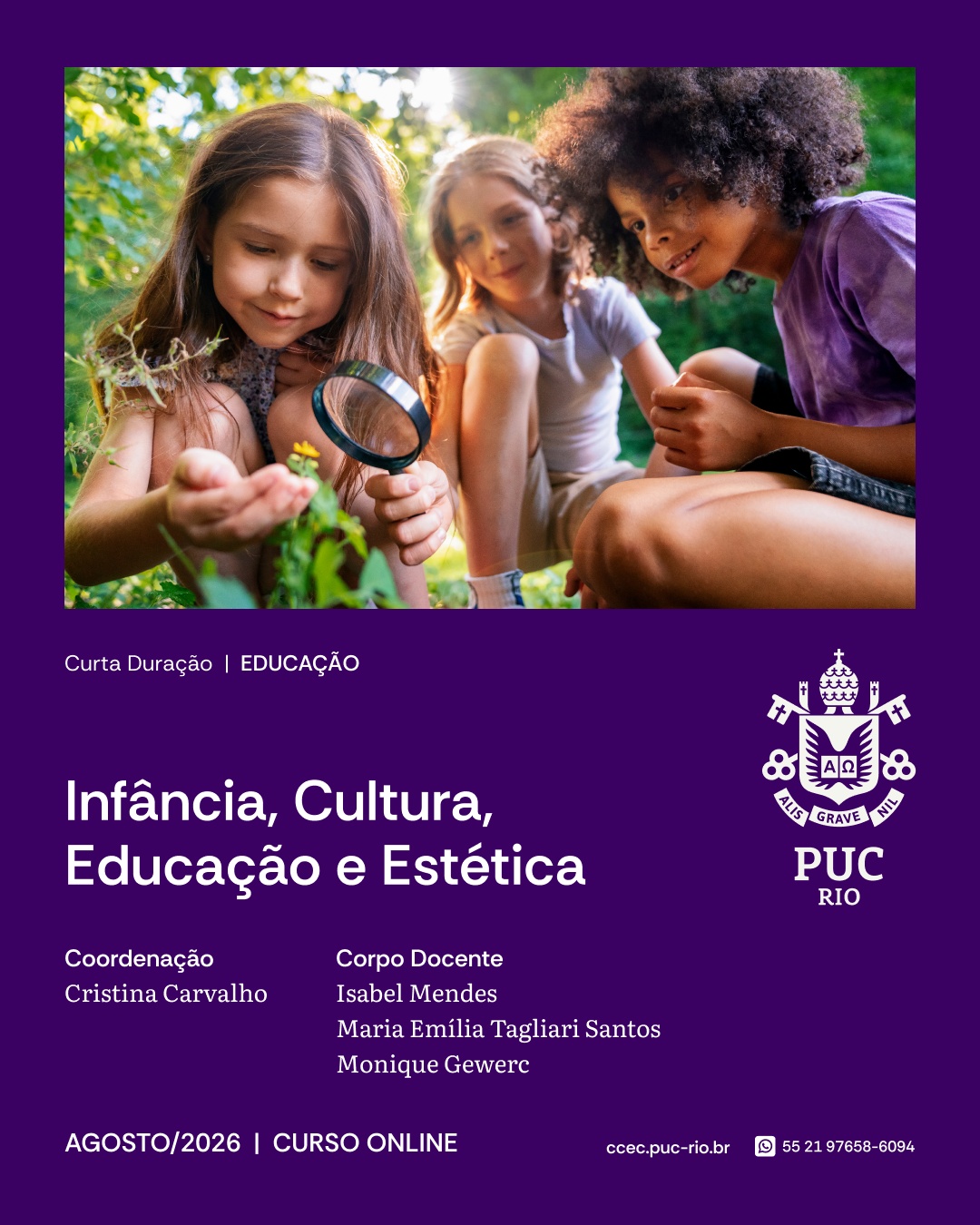 Infância, Cultura, Educação e Estética (Online)